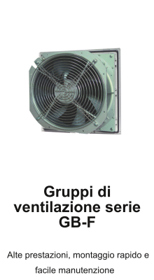 Gruppi di ventilazione serie GB-F